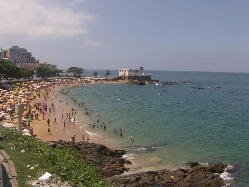 Praia do Porto da Barra em Salvador